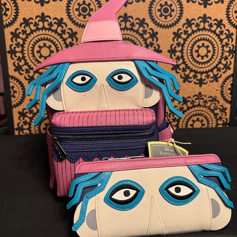 NWT Loungefly Nightmare Before Christmas - Shock - Mini Backpack and Wallet